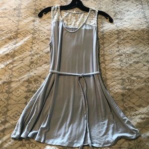 Pinkblush Maternity tank w/ sash tie and lace